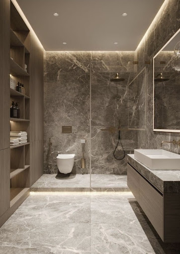 Luxury bathroom with spa-inspired design and custom tile work in Fort Lauderdale