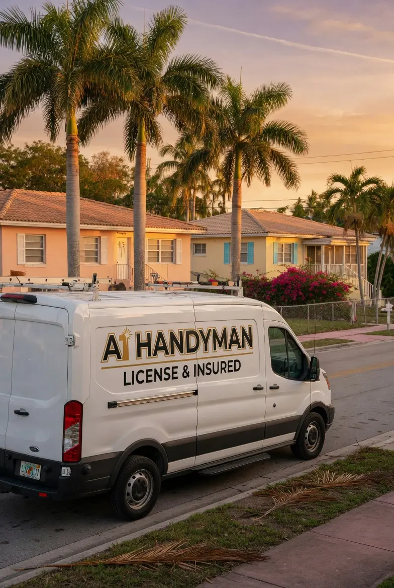 Professional electrician working on circuit breaker panel
